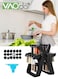 Seasoning Jar Set with Storage Rack, Transparent Storage Containers, Easy to Access for Salt Pepper Spice, Seasoning Jars*18PCS and 360&Acirc;&deg; Rotation Rack*1PC