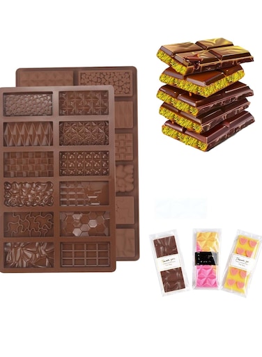 Luxury Silicone Chocolate Mold &acirc;&euro;&ldquo; Great for Dubai Pistachio &amp; Homemade Chocolates