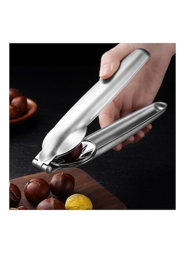 Steel Chestnut Opener Silver