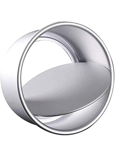 HALAMODO Baking Round Cake Mould, Perfect Performance Aluminium Round Cake Pan Chiffon Cake Mold Baking Mould with Removable Bottom for Wedding/Birthday/Christmas