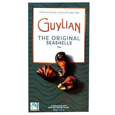 Guylian The Original Seashells Belgian Chocolate with Hazelnut Praline Filling, 125g