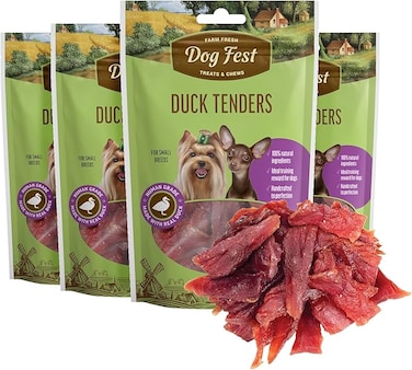Dog Fest Duck tenders for mini-dogs - 55g -1.94oz