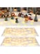 Cindeer LED Christmas Snow Blanket Roll with Lights, Lighted Snow Blanket With LED Light Strings, Artificial Winter Fake Snow Blanket Table Runner for Christmas Village Tree (2 Sets)