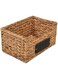 Homesmiths Large Water Hyacinth Storage Basket 34 x 23 x 18 cm