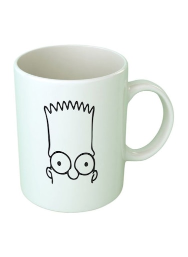 Simpson Printed Coffee Mug White/Black