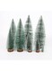 Mini Christmas Trees Christmas Decorations, Artificial Christmas Decoration Trees with 4 Size, 6pcs Small Pine Tree Bottle Brush Trees Christmas Table Craft, for Winter Xmas Holiday Home Party Decor