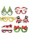 NC Christmas Glasses   Christmas Favors for Holiday Christmas Party   Christmas Headwear Xmas Holiday Accessories (6pcs)