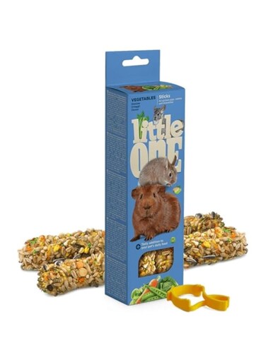Little One Sticks for guinea pigs, rabbits and chinchillas with vegetables 2x60gm