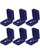 LETURE 6 Pieces Velvet Jewelry Gift Boxes for Necklace Pendant Bracelet Ring Earring, Jewelry Storage Display Case for Christmas Wedding Engagement Birthday Anniversary (Pendant Box-6PCS-BLUE)