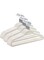 Mosycle Clothes Hangers (30 Pack) Velvet - Ultra Thin Space Saving Coats Clothes Hangers Non-Slip Suit Hangers With 360 Degree Swivel Hook Hold Up-To 5Kg For Jackets, Pants, Dress- 30P White