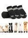 Aputue Dog Shoes, 4 Pcs Size 8 Comfortable Dog Booties, Waterproof Dog Boot with Adjustable Straps Rugged, Anti-Slip Sole Paw, Puppy Shoe Sports Running Hiking Pet Boots, Easy to Wear