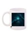 Drowning Person Printed Coffee Mug White/Blue/Black
