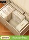 2 Pcs Packing Cubes&iuml;&frac14;&OElig;Travel Storage Bags For Clothes, Multifunctional Wardrobe Organizer, 5 Compartment Storage Bag , Foldable Storage Bag With Handle, Space Saving, Used For Storing Shirts, Sweaters, T-Shirts, Jeans, 32 * 28 * 12cm