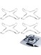 TERRIFI Gas Ring Trivet Reducer Stove Top Hob Cooker Heat Simmer Coffee Pots Cafetiere Espresso Makers Pans Stainless Steel Kitchen Utensil 4 Pieces