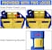 40KG Foldable Trolley, Plastic Trolley Cart with 2 Wheels and Lid, Multipurpose Utility Cart - Blue &amp; Yellow