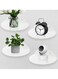 4 Pcs Mini Floating Wall Shelves Set, Self Adhesive Acrylic Floating Shelves, No Drill Display Shelves, Small Wall Mounted Shelf for Kitchen, Living Room, Bathroom, Office