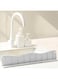 Goodern Silicone Sink Splash Guard,50 Integrated Bases with Suction Cups,Anti Splatter Screen for Kitchen,Versatile Faucet Sink Splash Protector,Drip Protector Splash Counter top-Grey