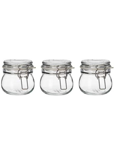 Ikea KORKEN Jar with lid, clear glass