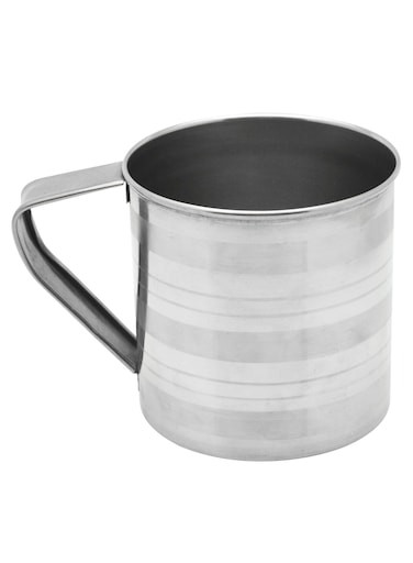 Steel Multipurpose Mug for Home Daily Use Strong and Sturdy Ideal for Coffee, Tea, Milk and Water, Silv