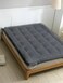 MAXQON Mattress Topper 10CM Thickness Quilted Microfiber 900gsm, Color Grey, Double Size 140x200cm