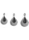 (3 pieces) Hanging Fruit and Vegetables Onion Potato Basket (grey)
