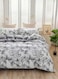 Home King size 6 piece bedding set with gray leaf pattern, very soft quality.