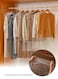 20 Pcs Clear Hanging Garment Bags, Disposable Clothing Proof Dust Shield for Closet Storage Breathable Dust Cover Garment Rack Cover Wardrobe Clothes Protector for Coats, Suits, Dresses (60X90cm)