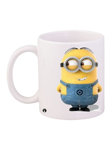 Minions Printed Coffee Mug White/Yellow/Blue