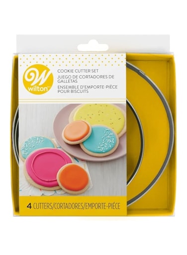 Wilton Circles Nesting Cookie Cutters Set, Silver, Wt-2308-0914, Set Of 4