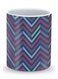 Premium Deep Chevron Designer Mug Black/Blue/Purple