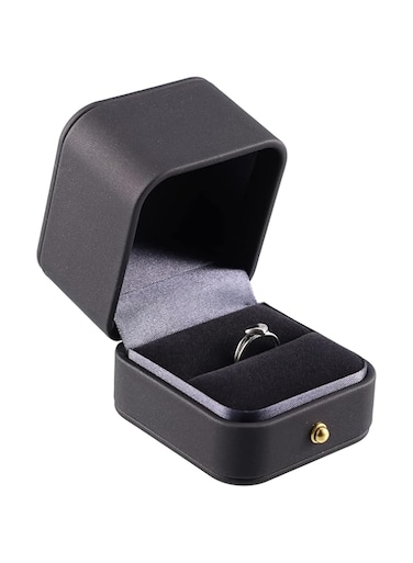 Oasisgalore Engagement Ring Box for Proposal Wedding, Jewelry Gift Box for Ceremony Anniversary