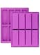 BREEZO Pack of 2 8 Cavities Silicone Mould Rectangular Moulds for Making Soap Bars Chocolate Baking Mould Energy Bars Silicone Mould for Making Chocolate Bars, Muffins, Brownies and Cheesecakes