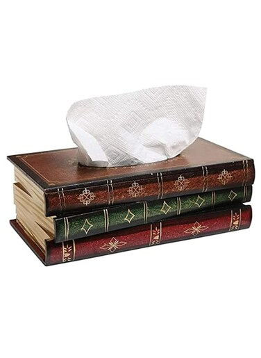 Tissue Box Holders Cover Book Shape Paper Tissue Dispenser Napkin Holder