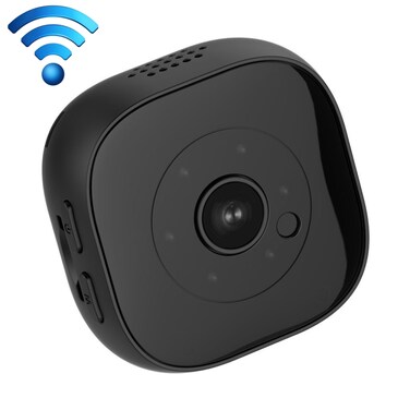 H9 Mini HD 1280 x 720P 120 Degree Wide Angle Wearable Smart Wireless WiFi Surveillance Camera - Black