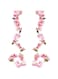 SYOSI 2 Pack 5.9FT Artificial Cherry Blossom Garland, Hanging Vine Fake Flower Silk Floral Garland Fake Flowers Vine with Green Leaves for Home Garden Fence Wedding Party Craft Art Decoration