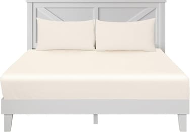Zen Premium Quality TC 250 Cotton Rich Fitted Sheet Set - Cream, Single