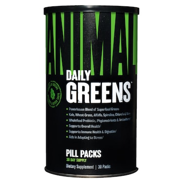 Universal Nutrition Animal Daily Greens, 30 Packs, Powerhouse Blend of Superfood Greens