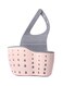 Creative Cleaning Filter Water Sink Hanging Basket Storage Pink 24.5cm