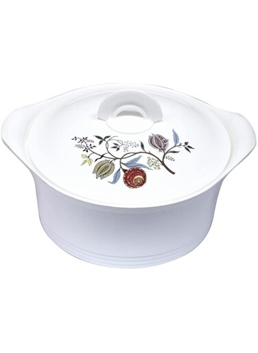 ASIAN Casserole Hotpot, Stainless Steel insulated Hot Pot, Food Warmer, Keeps Food Warm for Hours - Falcon (600 ML, White)