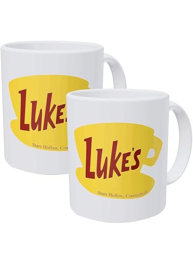 Willcallyou Pack Of 2 Luke's Diner 11 Ounces Funny Coffee Mug