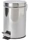 8L Stainless Steel Pedal Trash Bin with Removable Inner Bucket &acirc;&euro;&ldquo; Compact, Hygienic, Fingerprint-Resistant Waste Bin Ideal for Bathroom, Kitchen, Office or Small Spaces.