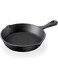 BLACKSTONE Cast Iron Skillet, Pre Seasoned Die Cast Iron Skillet, Compatible with Gas, Induction, Oven and Grill BC14101 (20cm)