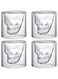Generic Set of 4 Fred and Friends Doomed Crystal Skull Shotglass