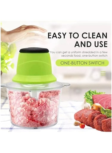 Dubai Gallery Stainless Steel Electric Meat Grinder Food Chopper - 2L