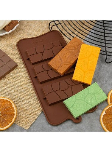 Chocolate Mold 2 Pieces Set &acirc;&euro;&ldquo; Non-Stick Cracked Stone Design Silicone Molds for Chocolate, Candy, Ice, Jelly &amp; Soap &acirc;&euro;&ldquo; Reusable, Food Grade, Heat Resistant, Easy to Clean