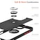 Iphone 16 Pro Case Cover Metal Ring Holder Grip Kickstand Car Magnetic Mount Shockproof Matte Hard Back Bumper Case for Iphone 16 Pro Blue