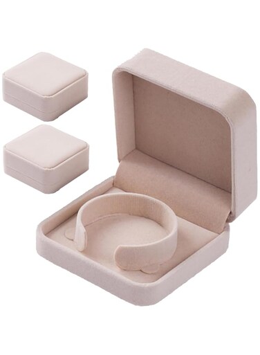 2 Pcs Bracelet Gift Box, Bracelet Box, Small Velvet Jewelry Gift Box For Women, Bangle Box For Engagement, Bracelet Gift Box For Bracelets, Rings, Earrings, Necklace