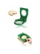 Sweet seven Kid-Friendly Sandwich Cutter and Sealer - Create Fun DIY Decruster Sandwiches for Breakfast and Lunchbox - Pocket Sandwich Maker for Bento Boxes - Green