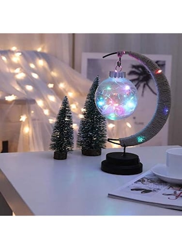 LOVEYBEAUTY Enchanted Lunar Lamp -Night Light,Moon Lamp Galaxy Lamp, Hanging Moon Lamp Magic Moon Night Light,Christmas Decorative Lights,Home Decorations Gift. (color light)