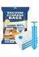 B&amp;S Vacuum Storage Bag 6pc Set with Hand Pump